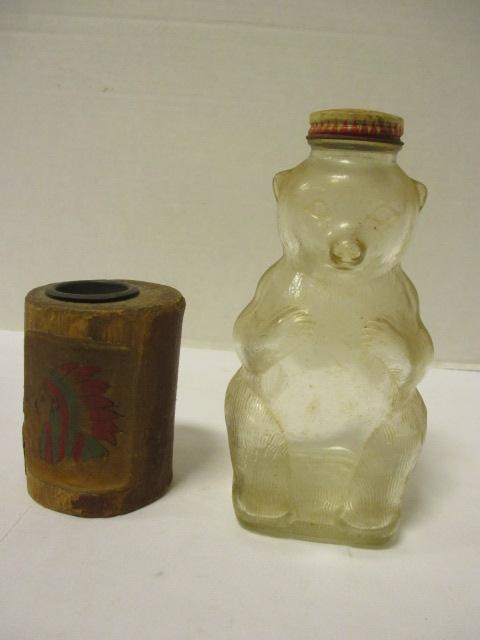 Vintage Snow Crest  Bottle Bank and Hand Crafted Wood Bank