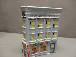 Coca-Cola Town Square Collection "1909 Pender Block - Chandlers Drug Store" w/Light Cord 1991