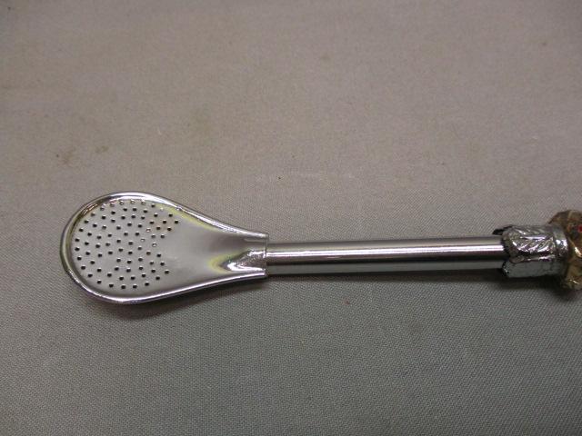 Vtg Tea Strainer/Drink Straw