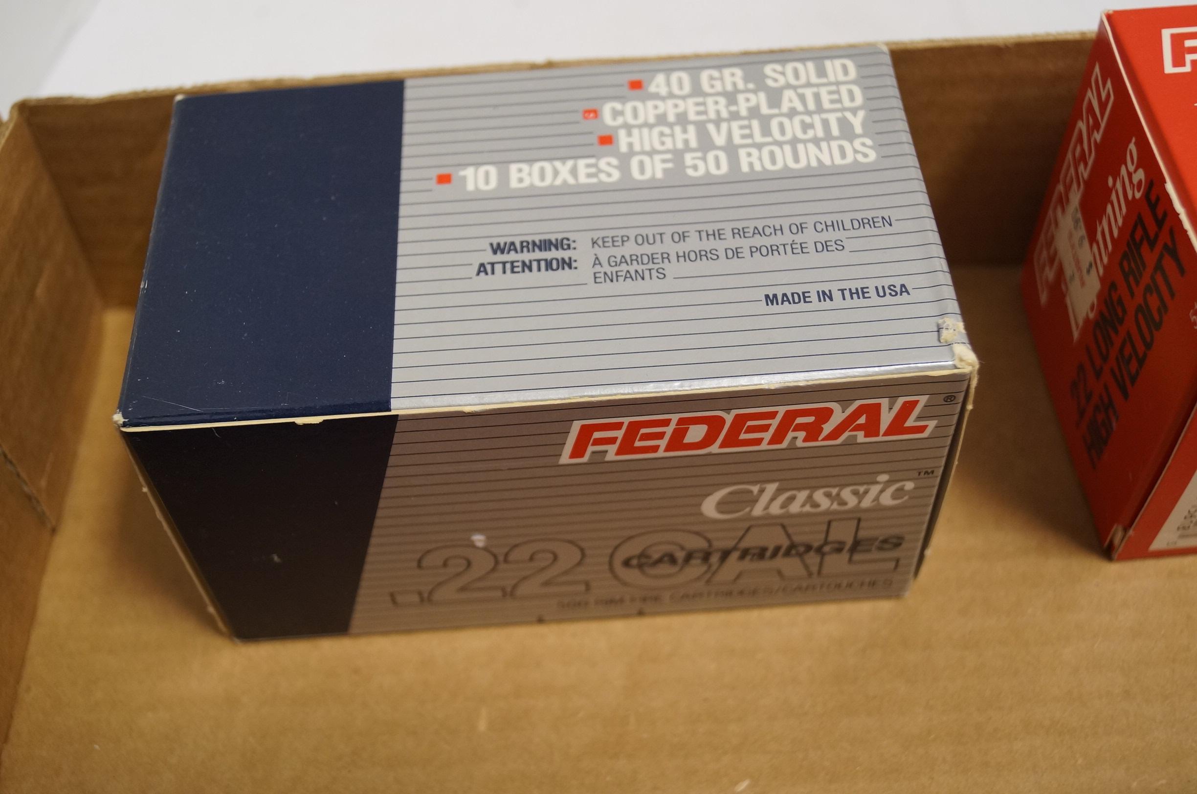 2,000rds. Of Federal .22LR Ammunition