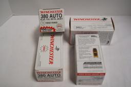 400rds. Of .380 Auto 95gr. FMJ Winchester Ammunition