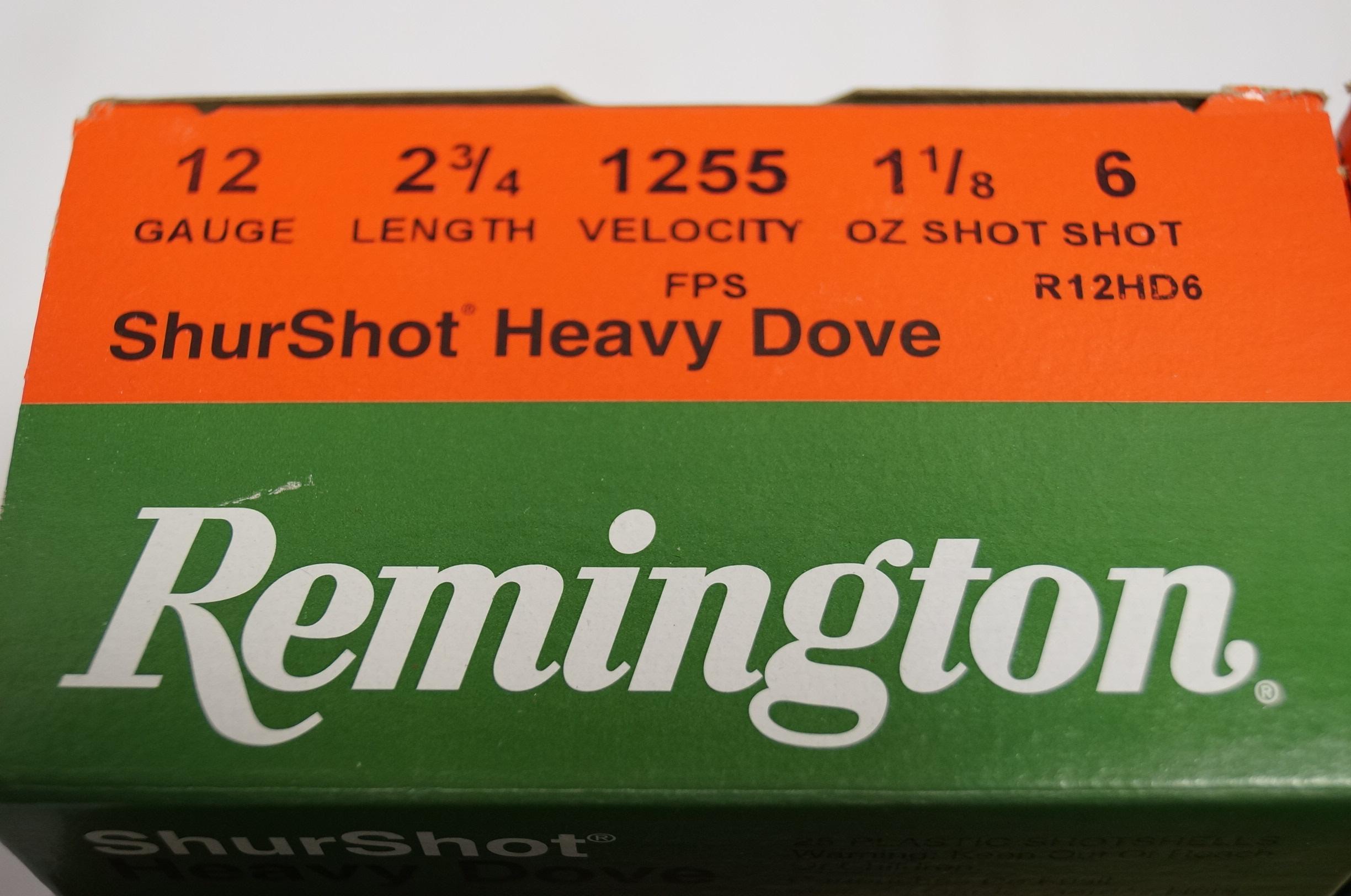 175 Shells of Remington Shurshot Heavy Dove 12ga. 2-3/4"