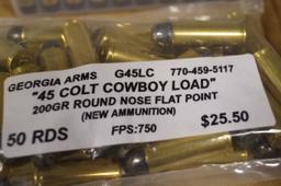 200rds. .45 Colt Cowboy Load 200gr. RN.FP Ammunition
