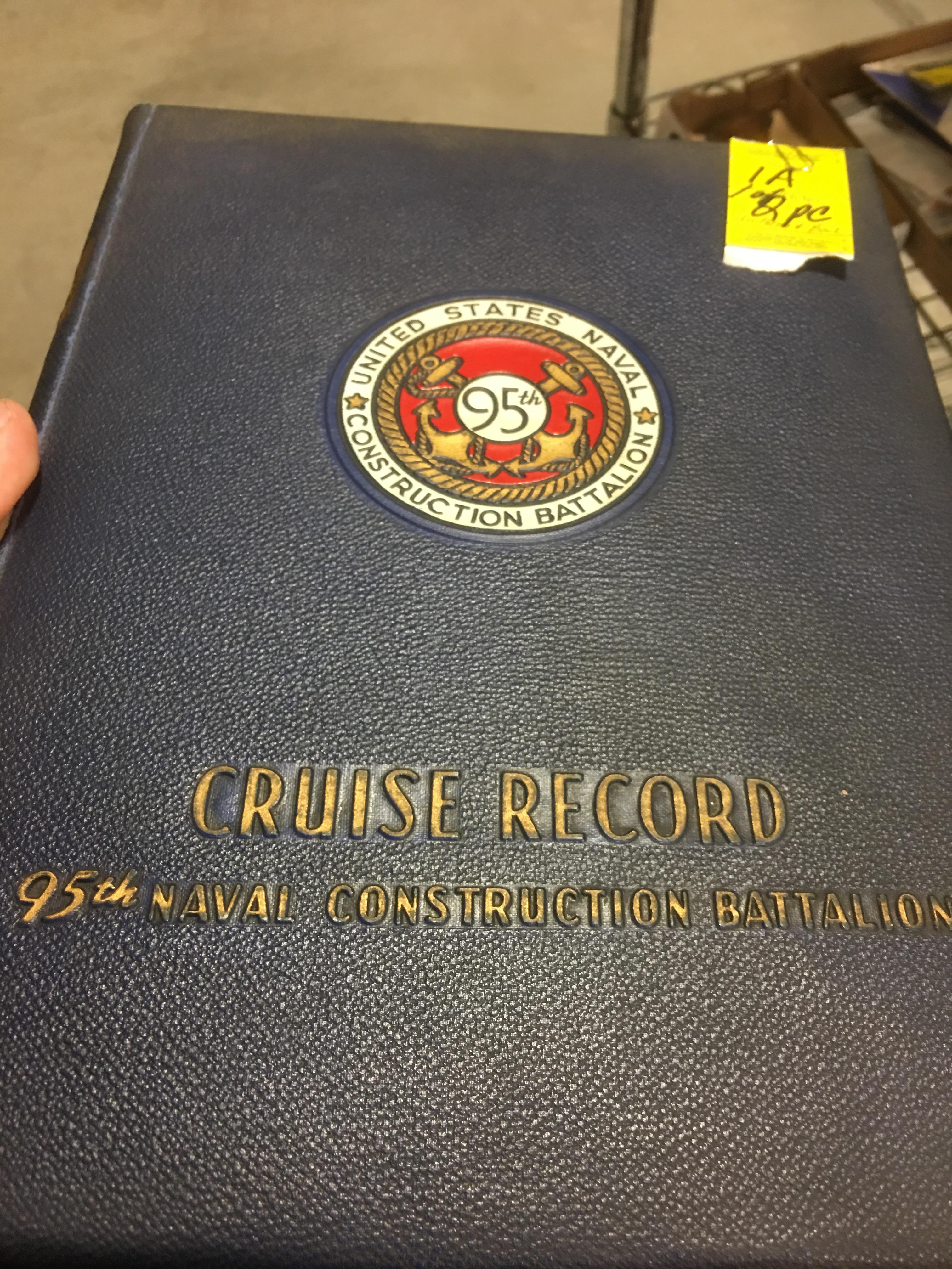 Original Named WWII USN Navy w/ 95th Construction Btl. Crusie Records