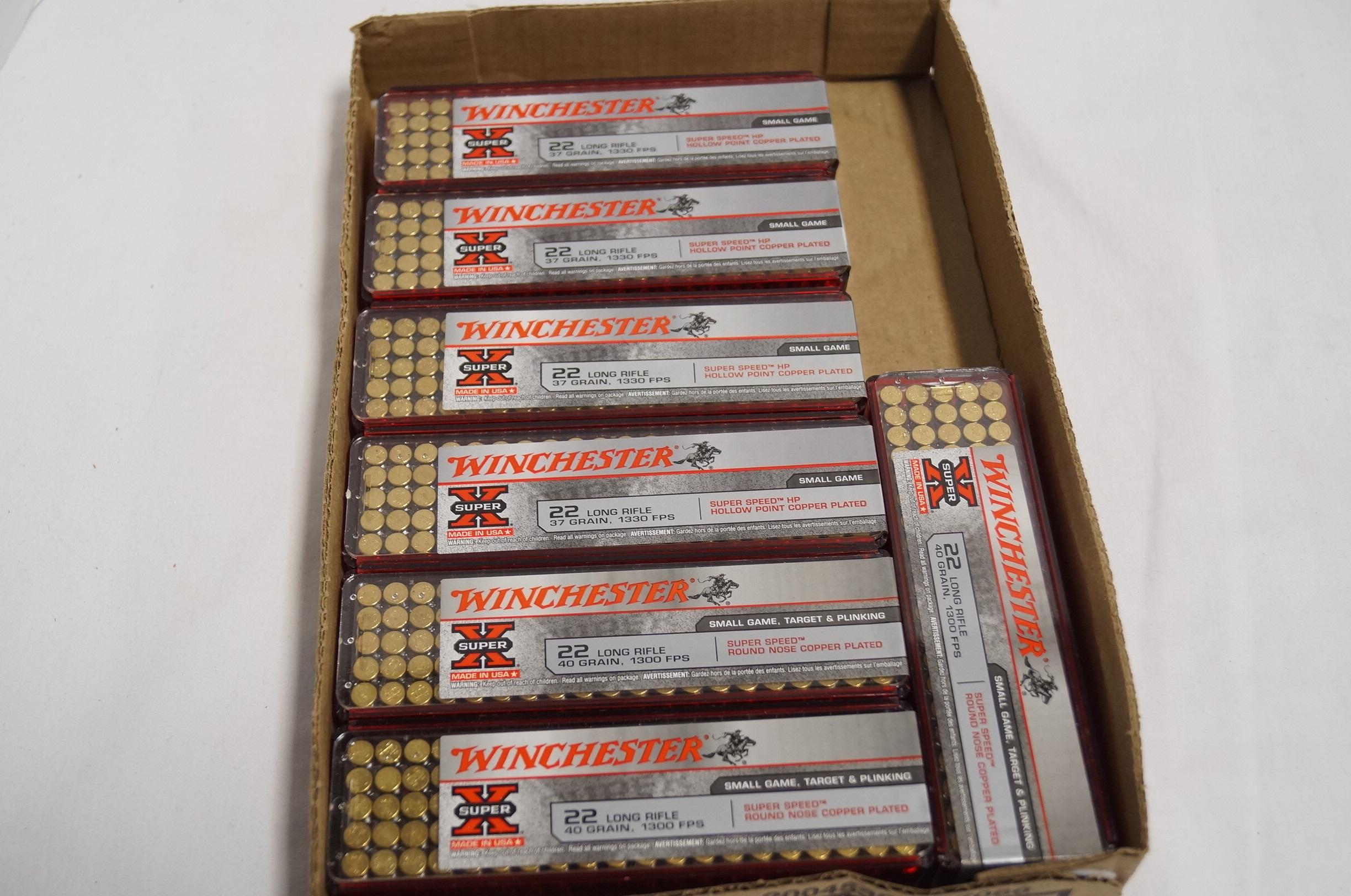 700rds. Of Winchester Super X .22 LR Ammunition