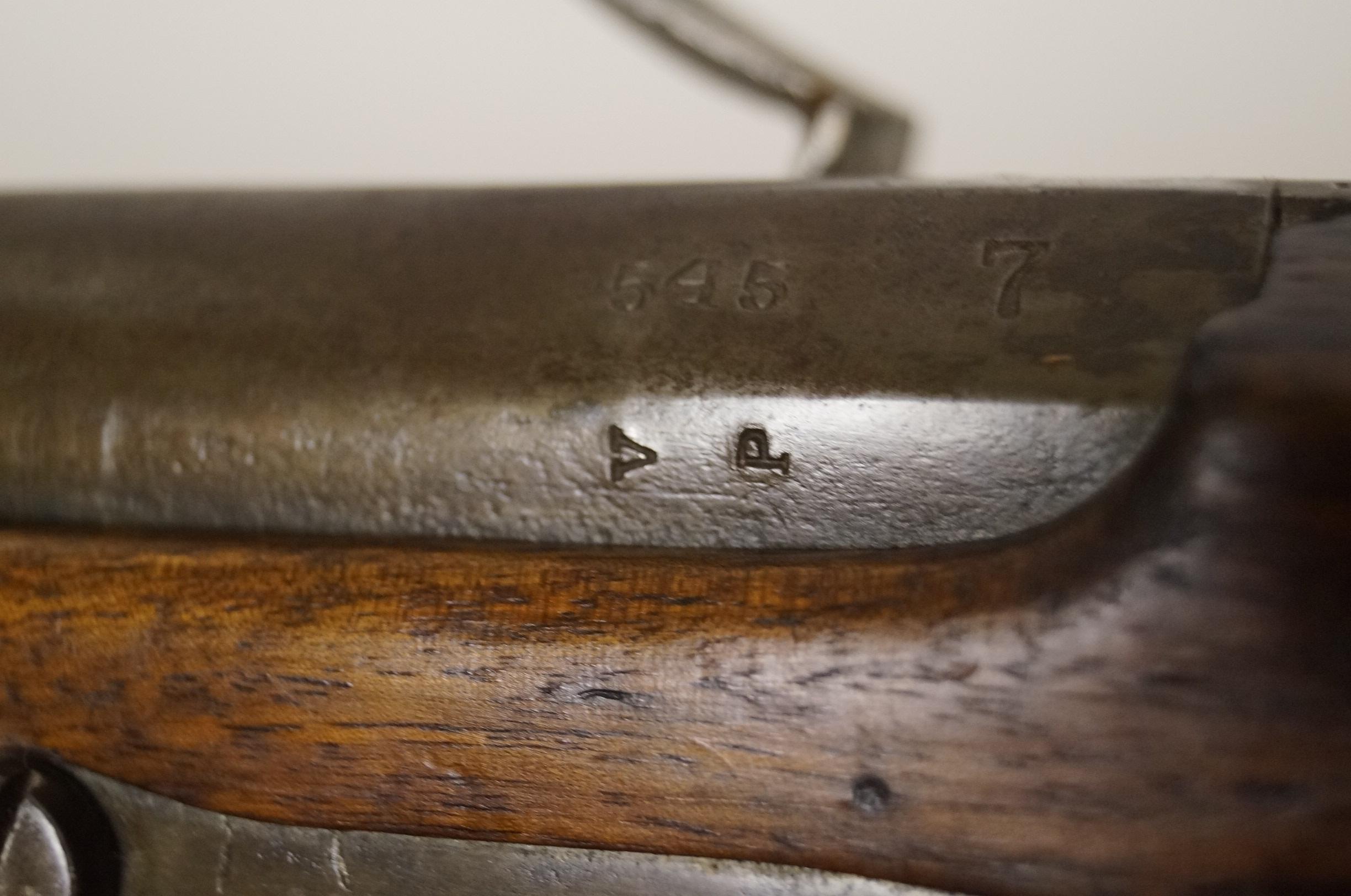 Unique Virginia State Issued First 1814 Model Springfield Standard Issue Army Flintlock Musket