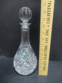 Shannon Crystal Decanter and 4 Crystal Coasters