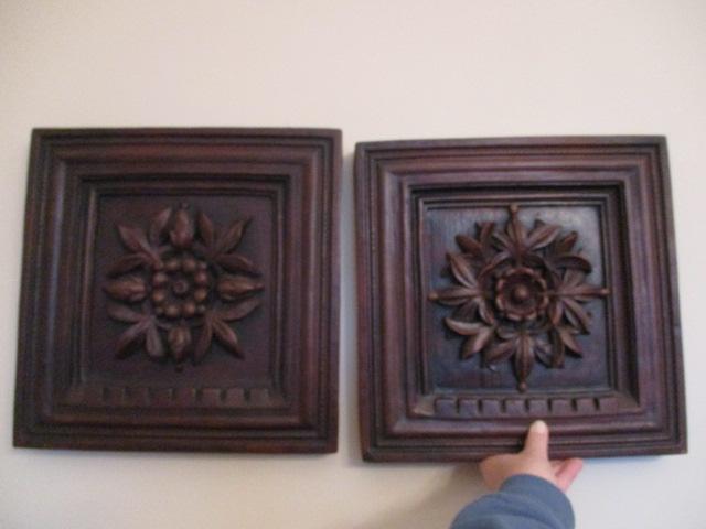 Pair of Molded Wall Plaques