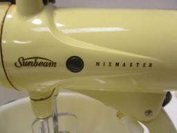 Vintage Yellow Sunbeam Mixmaster Stand Mixer