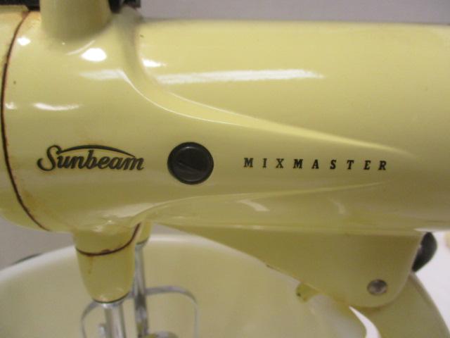 Vintage Yellow Sunbeam Mixmaster Stand Mixer