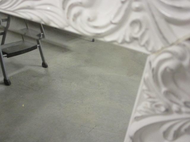 Painted White Wood Frame Beveled Mirror