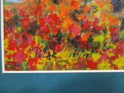 Signed and Numbered Meadow Scene Artwork by Polak