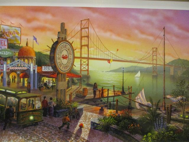 Pencil Signed and Numbered "San Francisco Fisherman's Wharf" by Showell