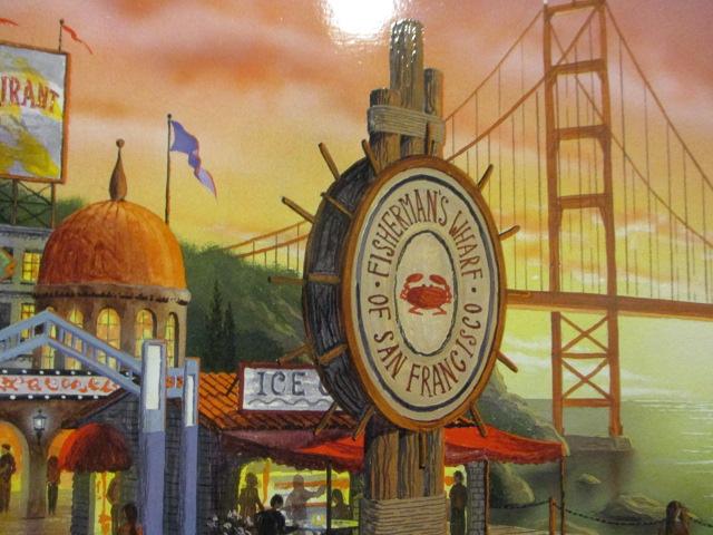 Pencil Signed and Numbered "San Francisco Fisherman's Wharf" by Showell