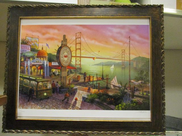 Pencil Signed and Numbered "San Francisco Fisherman's Wharf" by Showell