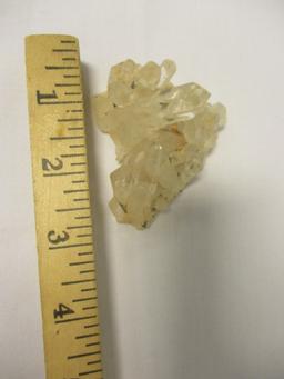 Geode, Small Quartz Crystal Formation and Polished Natural Stones