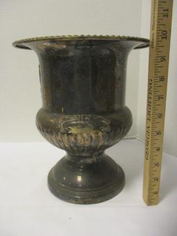 Silverplated Champagne Bucket and Two Covered Serving Dishes