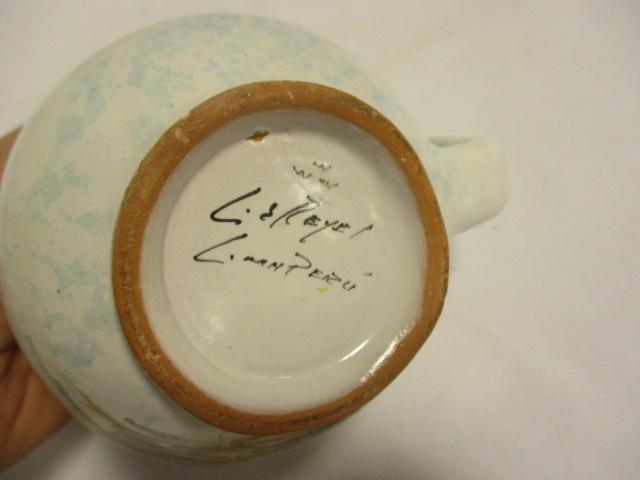 Hand Painted Italian Pottery-Duck, Egg Lidded Trinket Box, Mug, etc.