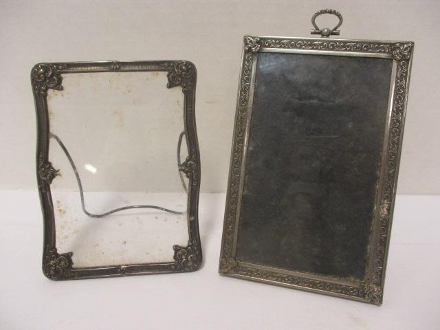 Antique Marked Sterling Photo Frame and Possible Sterling Unmarked Photo Frame