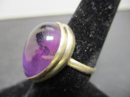 Sterling Silver Ring w/ Purple Stone