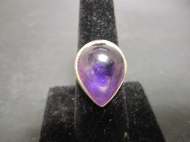 Sterling Silver Ring w/ Purple Stone