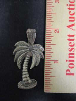 Sterling Silver Palmetto Tree Pendant