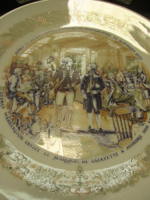 Six "Lafayette Legacy Collection" Collector Plates with COAs
