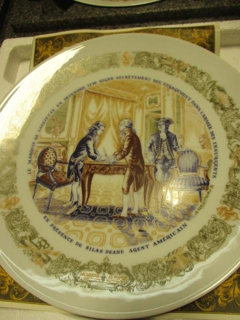 Six "Lafayette Legacy Collection" Collector Plates with COAs