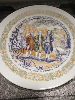 Six "Lafayette Legacy Collection" Collector Plates with COAs