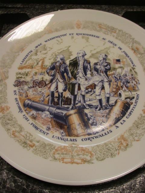 Six "Lafayette Legacy Collection" Collector Plates with COAs