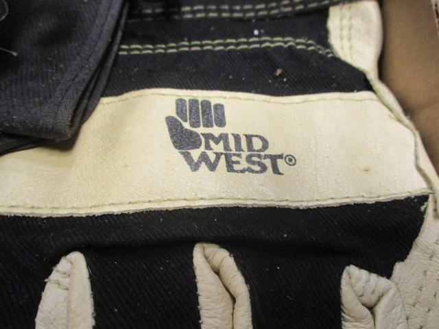 Leather Work Gloves-Most New