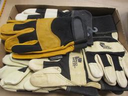 Leather Work Gloves-Most New