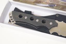 NIB Frost Cutlery Klondike Rush 18-393 Fixed Blade Knife with Sheath