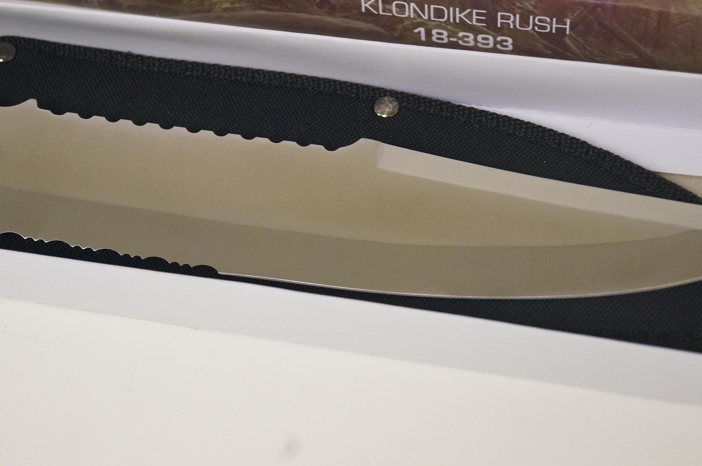 NIB Frost Cutlery Klondike Rush 18-393 Fixed Blade Knife with Sheath