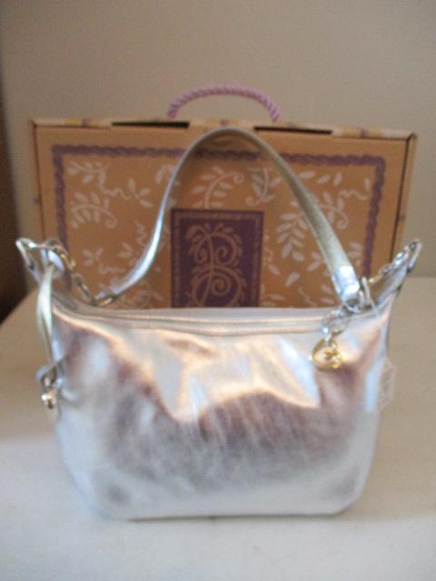 Like New Brighton H30740 Charo Silver Handbag