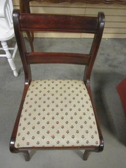 Desk/Accent Chair With Upholstered Seat