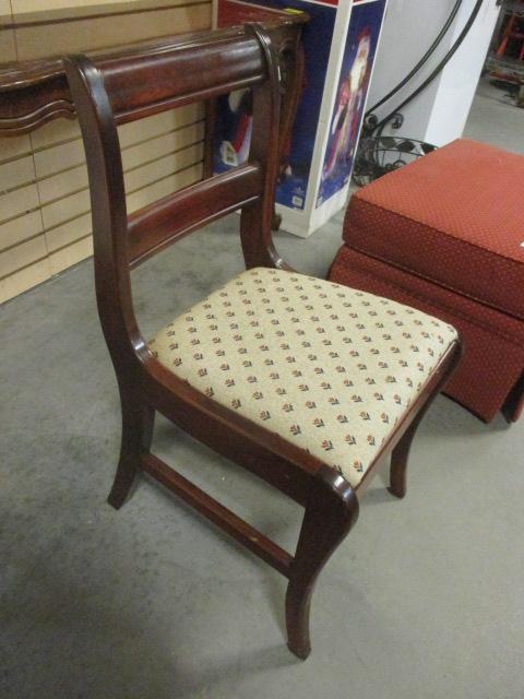 Desk/Accent Chair With Upholstered Seat