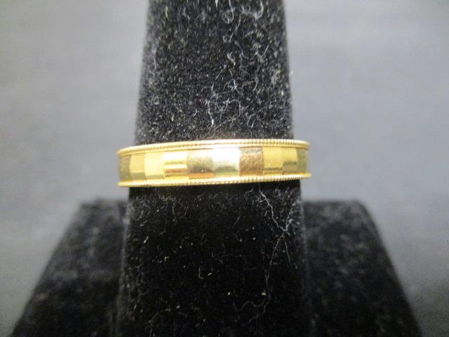 14k Gold Band Ring