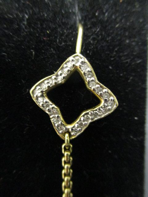 18k Gold David Yurman Star Diamond Earrings