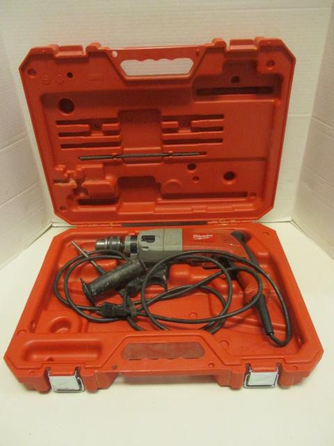 Milwaukee Heavy-Duty 1/2" Hammer Drill In Carrying Case