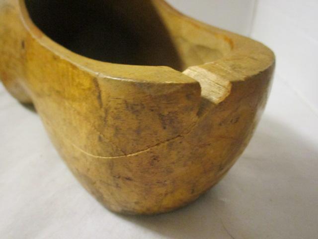 Pair of Vintage Wood Clogs Made in Holland