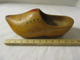 Pair of Vintage Wood Clogs Made in Holland