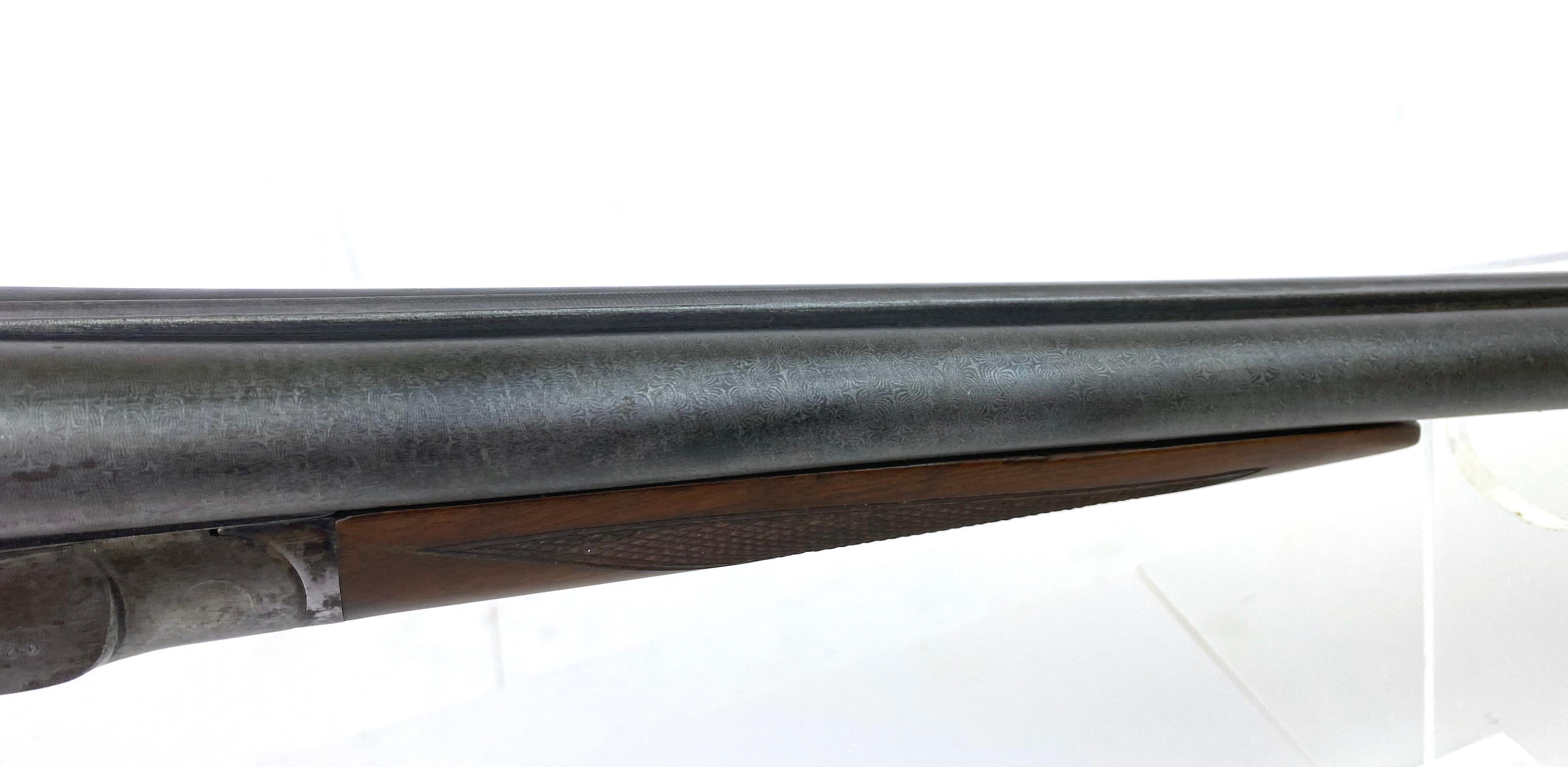 Ithaca Hammerless SXS Damascus Double Barrel 12 GA. Shotgun