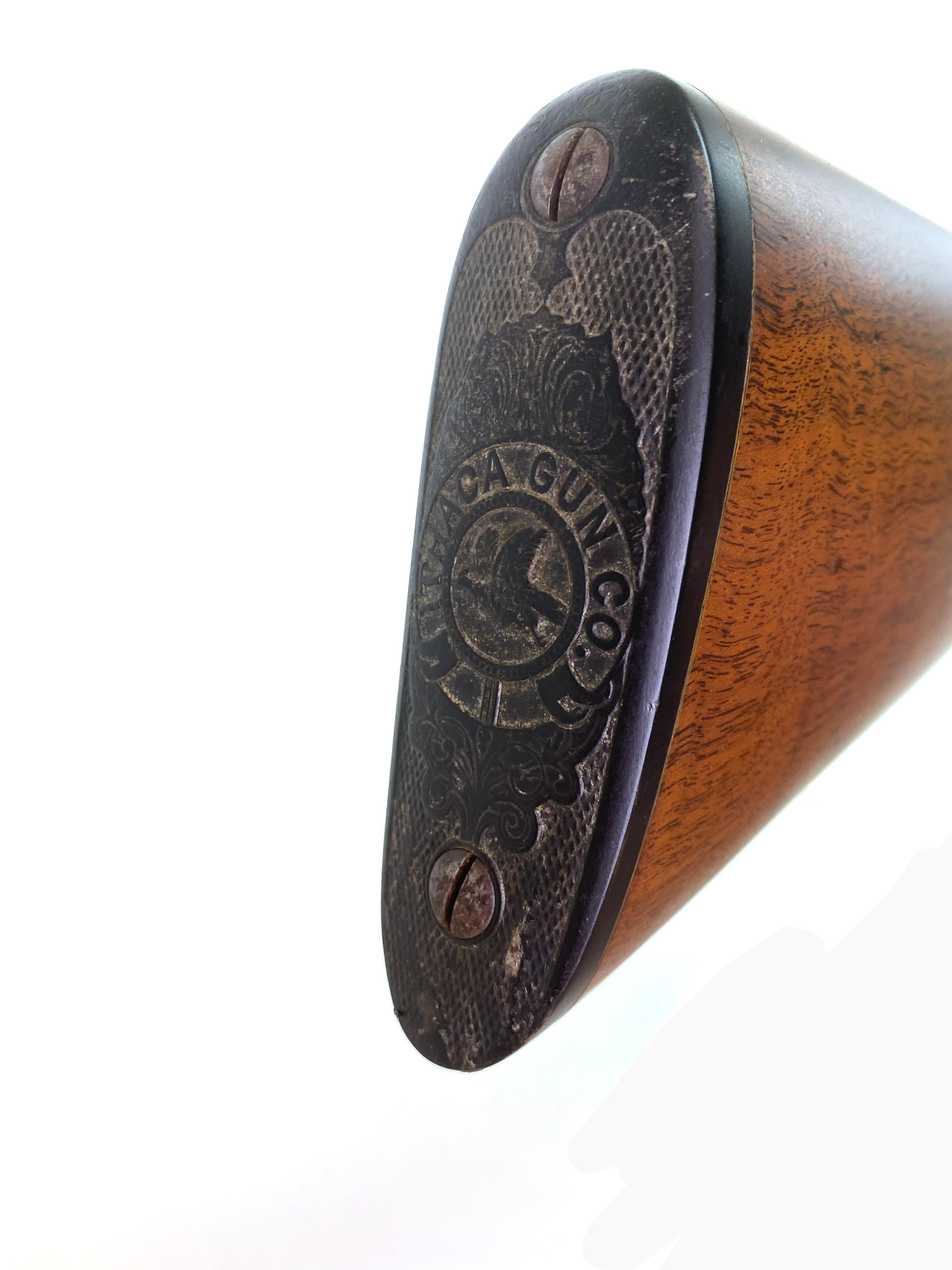 Ithaca Hammerless SXS Damascus Double Barrel 12 GA. Shotgun