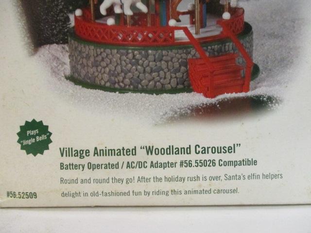 Dept. 56 Village Animated "Woodland Carousel"