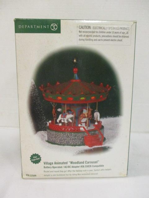 Dept. 56 Village Animated "Woodland Carousel"