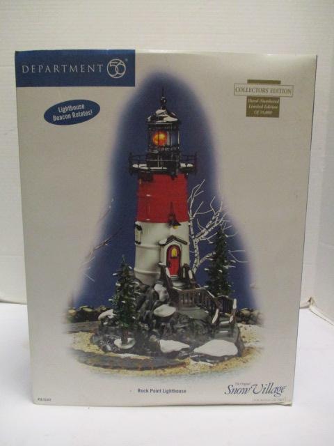 Dept. 56 Original Snow Village Collector's Edition "Rock Point Lighthouse"