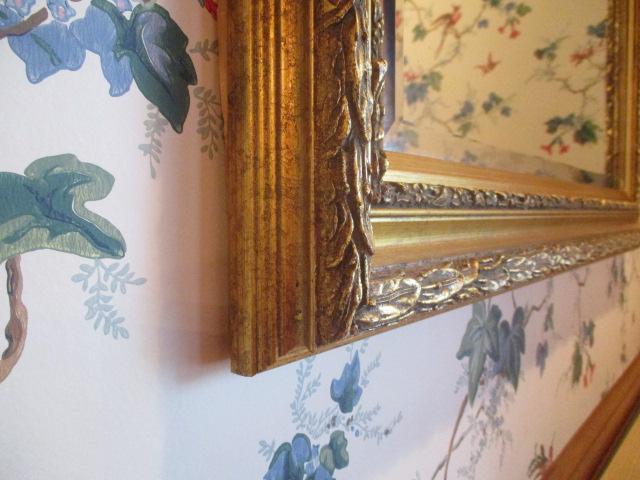 Beveled Mirror in Gold Frame