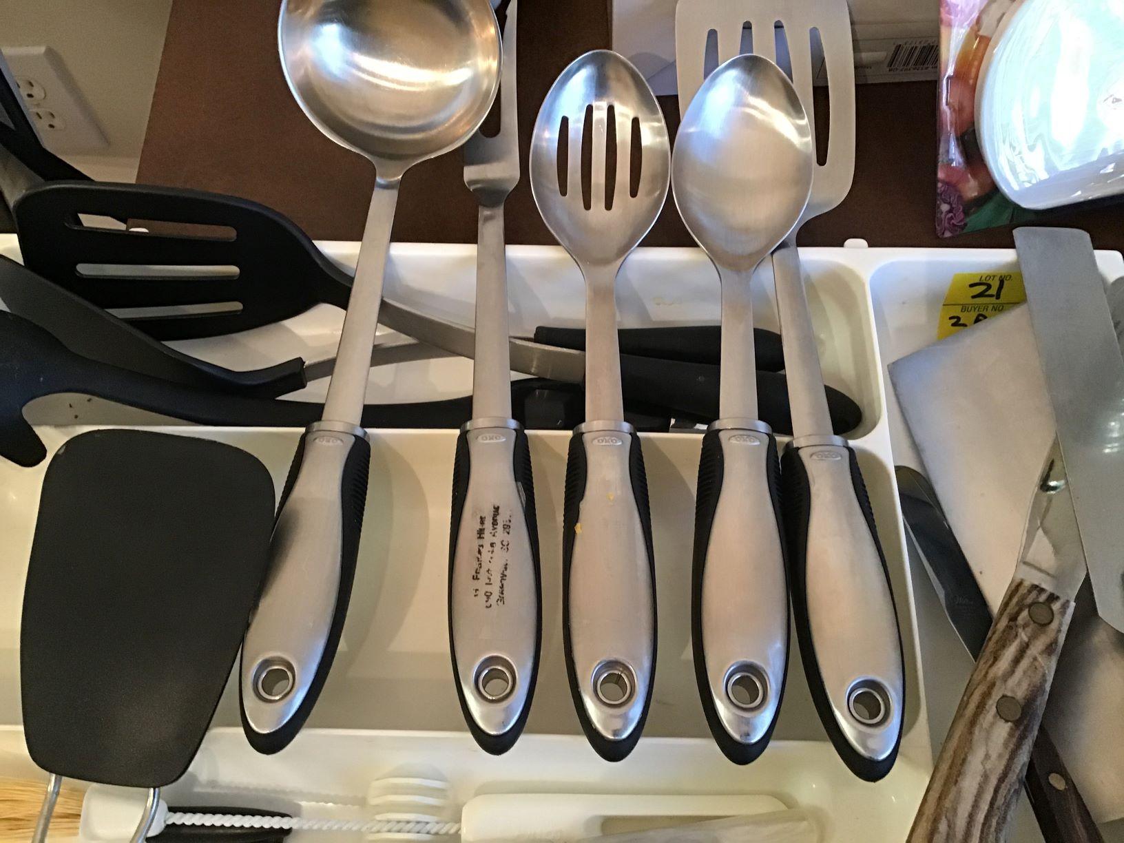 Two containers of Kitchen Utensils