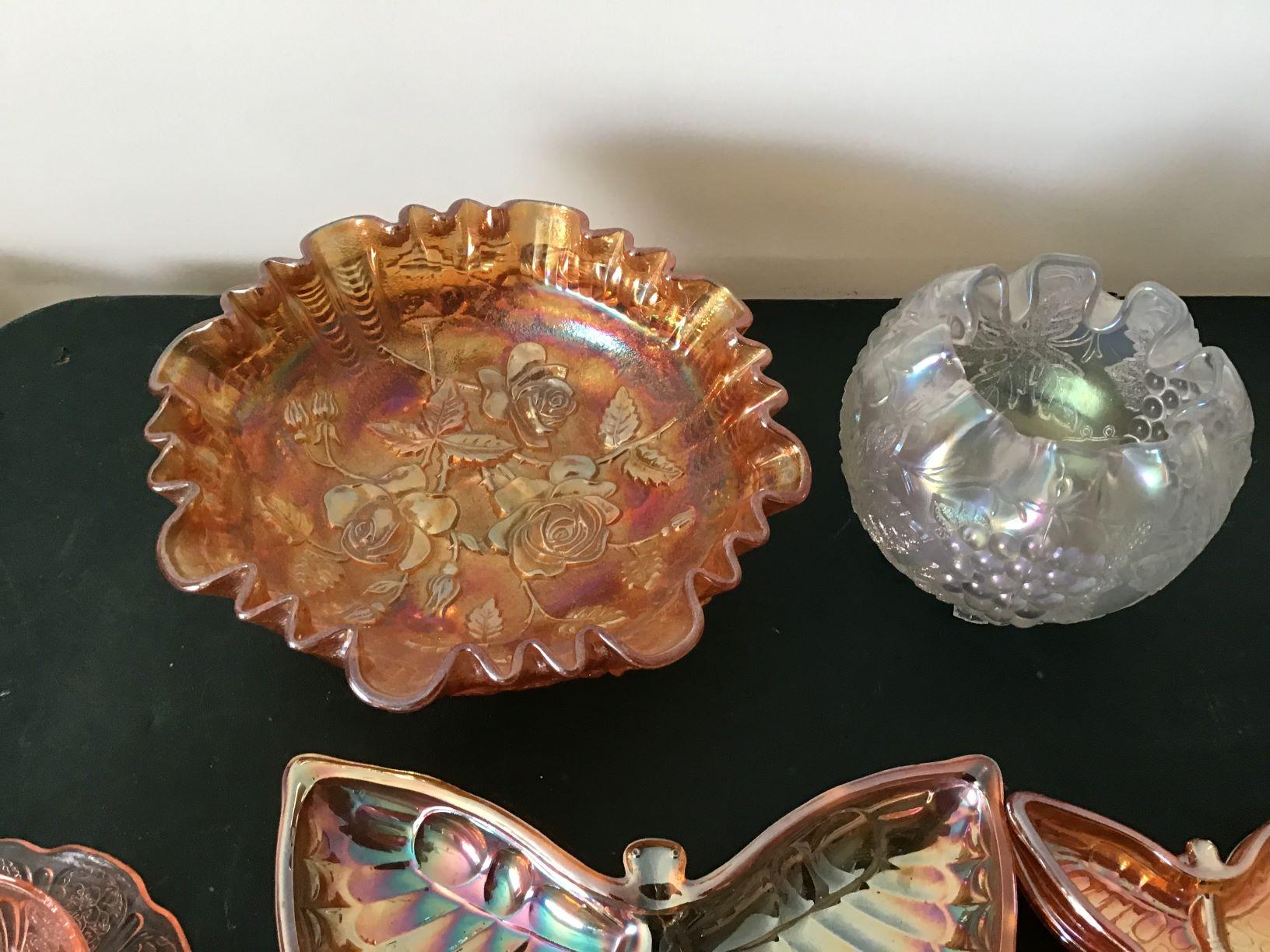 Group of Vintage Carnival and Depression Glass